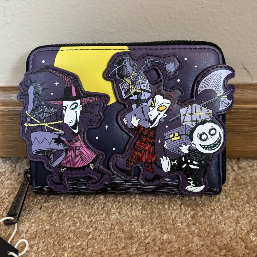 Loungefly Disney Nightmare Before Christmas Glow in the Dark Zip Wallet